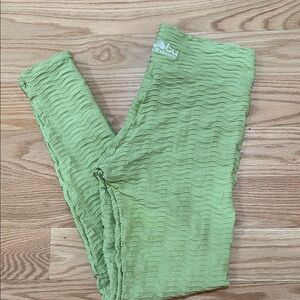 Booty by Brabants light Green Textured Leggings